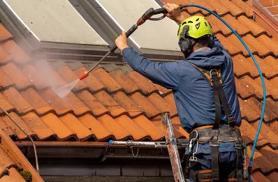 Démoussage et hydrofuge de toiture à Glénat